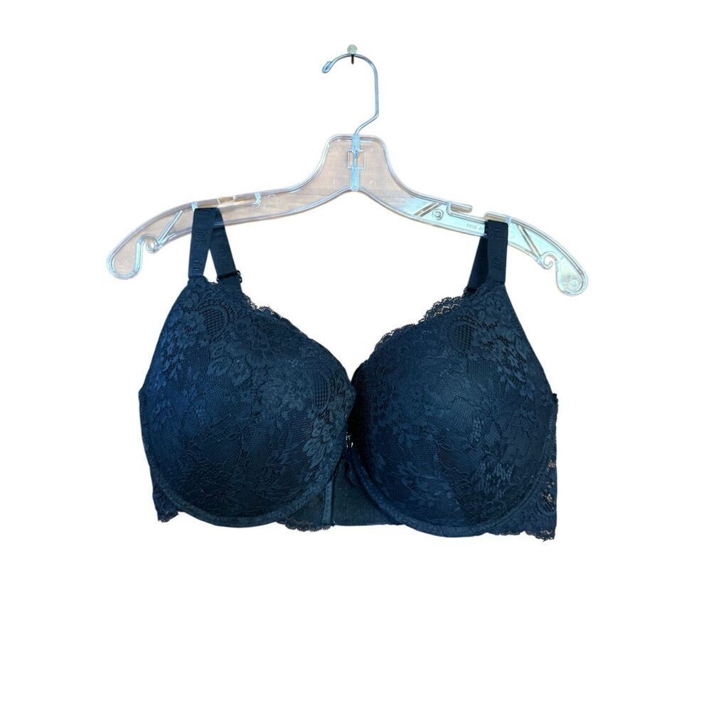 Juicy couture Black Push up Lace Bra Sz 42 D
